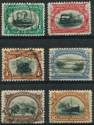 [V672] USA 1901 Scott#294/299 used PAN-AMERICAN EXPO ISSUE cv:$119 - Image 1 of 3
