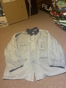 Cappotto da lavoro vintage anni 90 Tommy Hilfiger gessato fienile - Foto 1 di 12