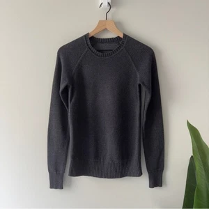 Lululemon Still Lotus Sweater *Reversible in Heathered Black /Heathered Titanium - Picture 1 of 6
