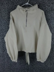 Chaqueta Lululemon Adulto M/L Beige Texturizada Media Cremallera Sudadera con Capucha Pullover W3ECCS Mujer - Imagen 1 de 15