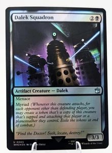 Dalek Squadron Foil Artifact #65 MTG Doctor Who Collector's Edition NM - Picture 1 of 4