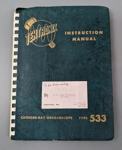 Tektronix Manual for Cathode-Ray Oscilloscope Type 533 - Picture 1 of 14