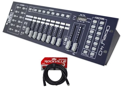 Chauvet DJ OBEY40 DMX 512 Light / Fog Controller +FREE 25' Foot DMX Cable - Image 1 of 4