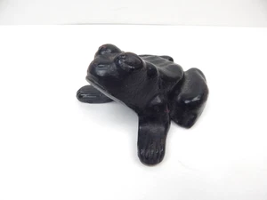 2E Antique Cast Iron Frog Toad Figural Door Stop - Picture 1 of 6