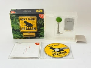 Seaman Sega Dreamcast Big Box w/ Microphone Japan Authentic Official DC Game - Picture 1 of 10