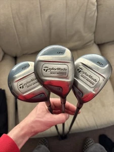 TaylorMade 300 Series 3,5,7 Woods With Lite L-60 Shaft- Full Set Great Condition - Picture 1 of 16