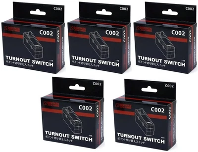 set of 5 Rokuhan C002 Turnout Switch 1/220 Z Scale JAPAN Import Track Brand NEW - Image 1 of 3