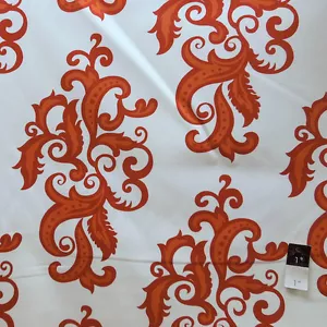 Vicki Payne HDVP09 For Your Home Swirls Orange Home Dec Fabric By Yd - Picture 1 of 1