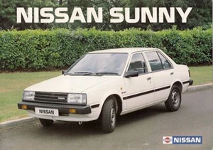Nissan Sunny 1984-85 UK Market Sales Brochure Saloon Coupe Estate L GS SGL - Picture 1 of 1