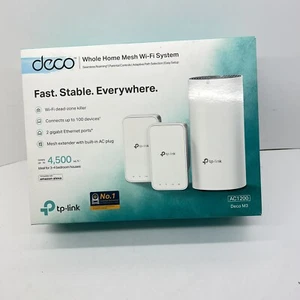 TP-Link Deco M3 AC1200 Whole Home Mesh WLAN System 2,4ghz/5ghz M4R & M3W Neu - Bild 1 von 7