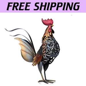 Durable Iron Rooster Decor for Home & Garden - Perfect Gift for Any Occasion - Picture 1 of 11