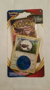 ***NEW** Pokemon ~ SWORD & SHIELD Booster Pack + Promo & Coin Blister ~ WOOLOO - Picture 1 of 2