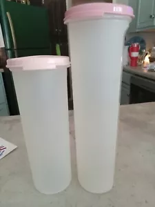 3 Vintage Tupperware 1641 1607 Modular Mates Spaghetti Pasta Ausgießer Dichtungen rosa - Bild 1 von 4