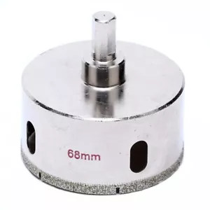 Punte da trapano in muratura per piastrelle diamantate 68 mm 2,68" pollici per ceramica di pietra - Foto 1 di 12