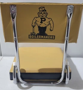 Vintage Purdue Boilermakers Stadium/Bleacher Seat Black Gold - Picture 1 of 6