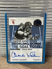 2008 Press Pass Legends Bowl Edition Sapphire /100 Charles White #BDGP-CW Auto