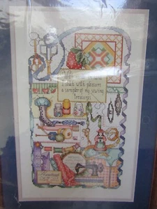 Stitchers Sampler gezählt Kreuzstich Kit Bucilla Bild 10"X16" fehlende Zahnseide - Bild 1 von 6