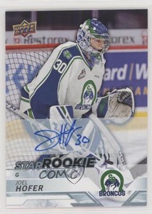 2018-19 Upper Deck CHL Star Rookies Auto Joel Hofer #353 Auto