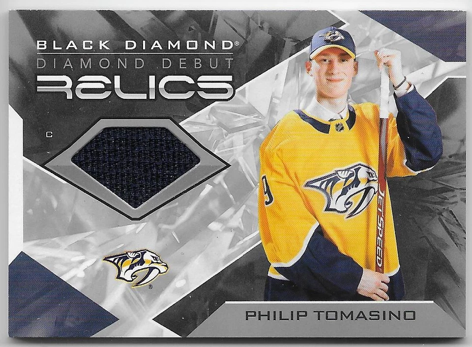 21/22 BLACK DIAMOND DIAMOND DEBUT RELICS JERSEY Philip Tomasino #DDPT - Image 1 of 1
