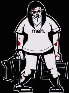 Bloody Zombie Shopping Mom Walking Dead Family Vinyl Decal Sticker - Picture 1 of 1