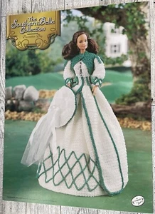 Crochet Fashion Doll 1867 Decoration Day Dress Pattern Annie’s Mattel n1077 - Picture 1 of 4