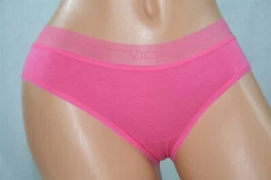 Pink Victoria's Secret Hiphugger/Hipster with Sheer Band & Name Size S - Picture 1 of 2