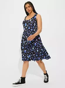 Vestido Patinador Azul Torrid Disney Alicia País de las Maravillas Nuevo Con Etiquetas 1X - Imagen 1 de 9