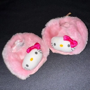 Zapatillas Build a Bear Workshop BABW Hello Kitty Light PInk Fuzzy - Imagen 1 de 8