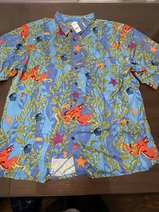 Reyn Spooner Finding Dory - Nemo Disney Pixar 100% Rayon Shirt Mens 3XL - Picture 1 of 6