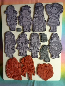 Rubber Stamps Variety Sheet With Grey Backing 14 pcs - Bild 1 von 8