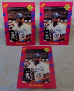 BO JACKSON--3 CARDS--1990 CLASSIC TRAVEL GAME CARDS--L@@K - Picture 1 of 1