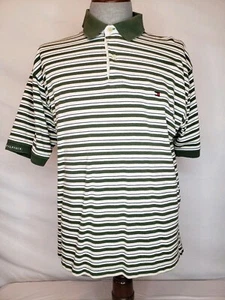Tommy Hilfiger polo shirt mens striped XL short sleeve - Picture 1 of 8