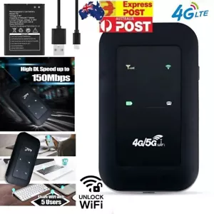 Wireless 4G 5G LTE Mobile Hotspot Router Unlocked-WiFi Portable MiFi Broadband - Picture 1 of 10