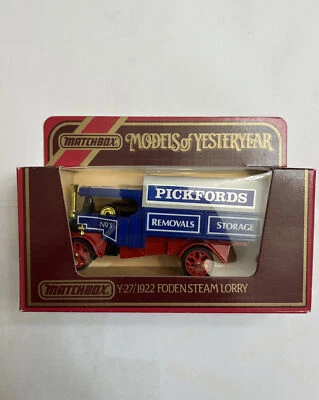 Matchbox Models Of Yesteryear Y-27 1922 Foden Steam Lorry "Pickfords" (NIB) - Image 1 of 2