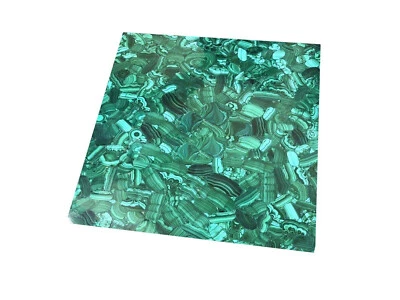  Marble Modern Coffee Table Malachite Stone Inlaid Mosaic Beautiful Art Decor  - Image 1 of 4