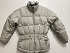 Pacific Trail Women's Down Filled Puffer Jacket Gray Size Medium Zipped Pockets
