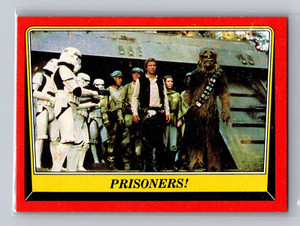 Topps Star Wars 1983 Return of the Jedi #104 Prisoners! - Chewbacca Han Solo