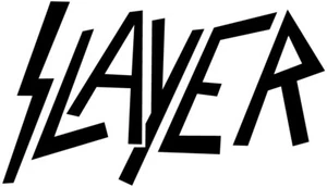 Slayer Aufkleber schwarz Sticker Bands Trash-Metal Heckscheibe ca. 50x28 cm - Foto 1 di 3