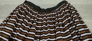 Vintage 1960s Black Stripe Skirt 0 Junior Miss of California Tiny 23 inch Waist - Picture 1 of 22