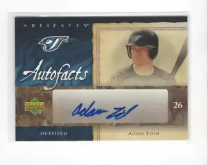 2007 SPx Autofacts Adam Lind AUTOGRAPH Blue Jays - Picture 1 of 1