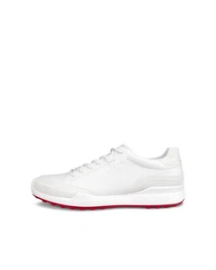 Ecco Men's Golf Biom Hybrid Shoe White Red Spikeless 131664 EU 44 Size 10 - 10.5 - Picture 1 of 13
