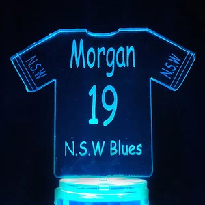 Personalised Football, Soccer, Sports Jersey Multicolour Light - Team Trophy   - Picture 1 of 5