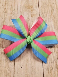 Adorable Polysexual Bow LGBTQ Bow Pride Hair Bow Polysexual Hair Bow - Picture 1 of 1