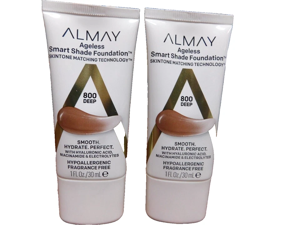 Almay Ageless Smart Shade Foundation, 800 Deep, Hypoallergenic-2 Pack - Image 1 of 3
