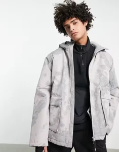 ASOS 4505 utility ski jacket with tie dye - Picture 1 of 4