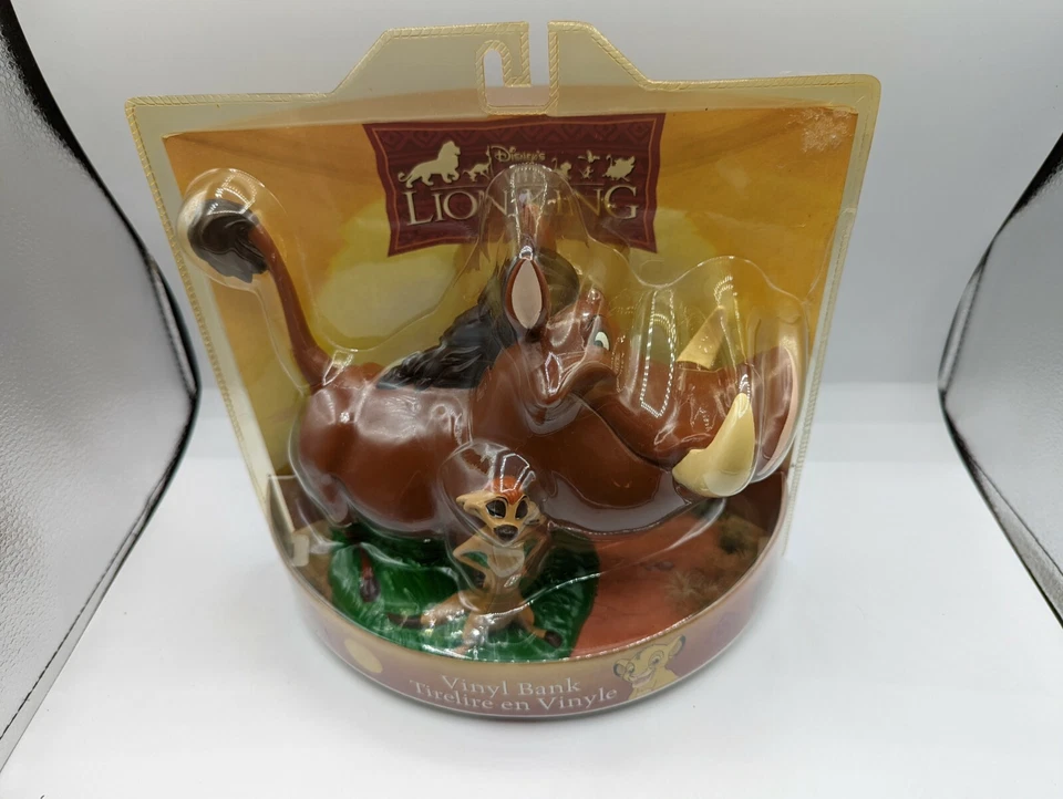 Figura Banco Vinilo Disney El Rey León Timón y Pumba de Enesco NUEVO Foto 1 de 4