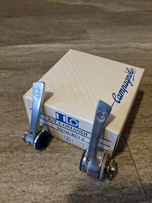 Kit de 2 palancas de cambio Campagnolo C Record 8 velocidades Syncro vintage años 80 nuevo de stock  Foto 1 de 4