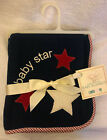 Nwt Lambs & Ivy Warm Cozy Baby Blanket "Baby Star" Blue Red White 30" X 40" New