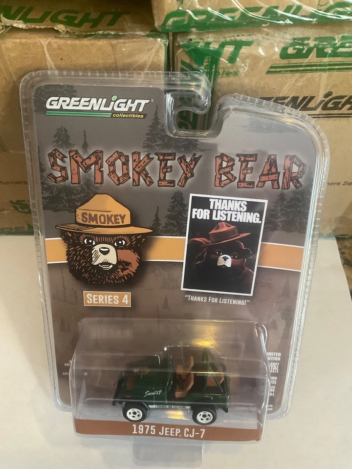 Jeep CJ-7 1975 serie Greenlight Smokey Bear Foto 1 de 1