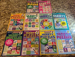 Lot of 10 New Penny Press Dell Variety Puzzle Books New Unused NO Duplicates - Foto 1 di 1
